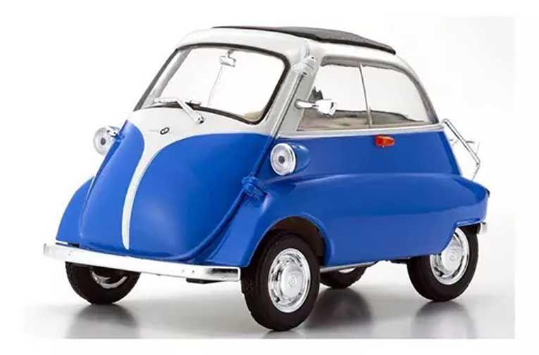 Miniatura Micro Carro Bmw Isetta 1955 Vermelha 1/18 Welly